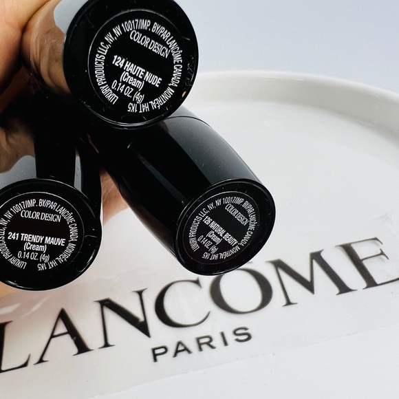 HP💄🎉Lancôme Limited Edition 3 Piece Set Full Size Color Design Lipstick NEW - Picture 2 of 3